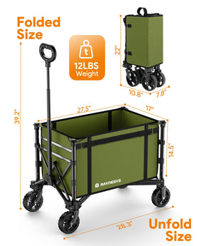 Raynesys 120L cargo space fits camping gear or extra bags.