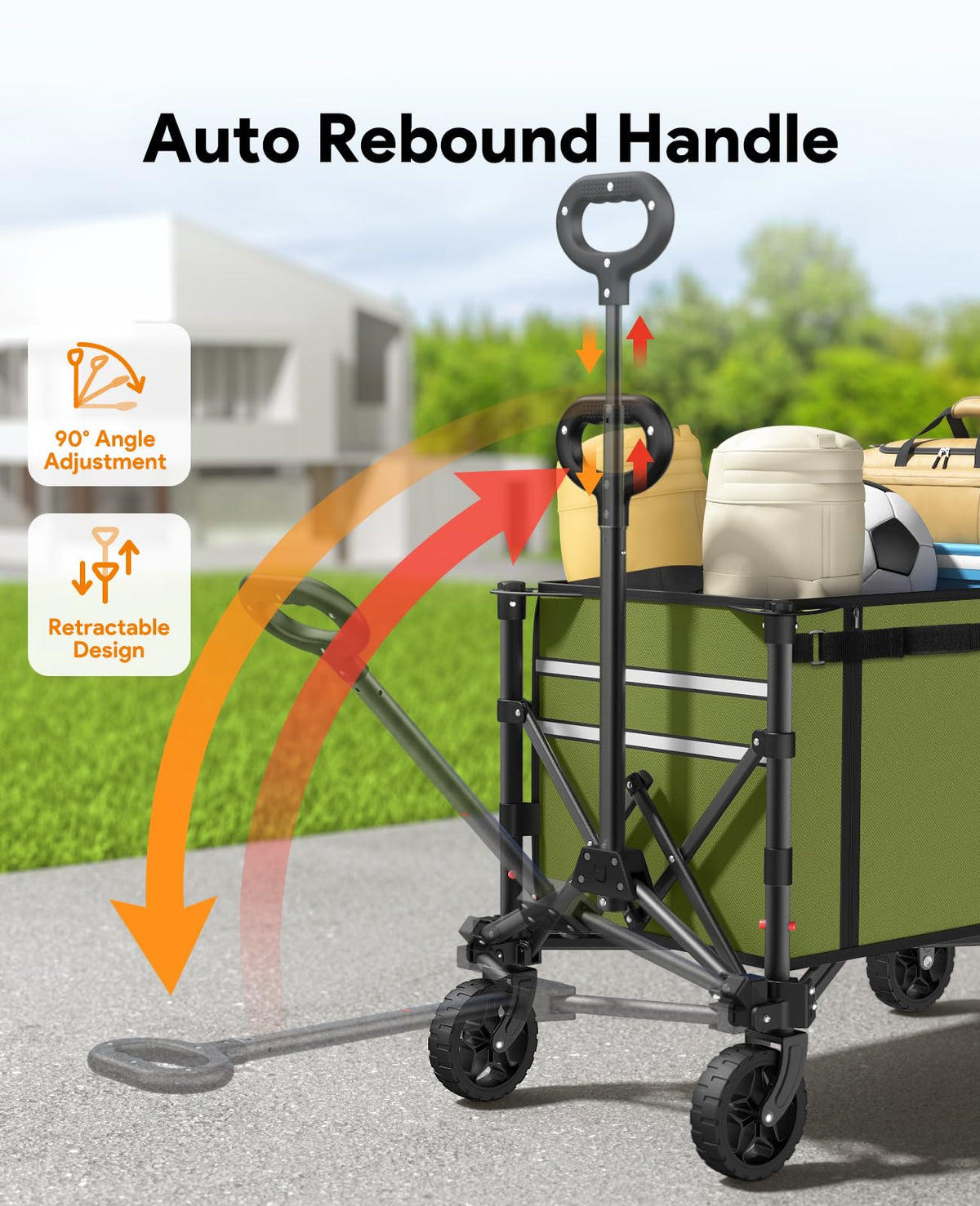 Raynesys wagon side pockets boost on-the-spot storage during trips.