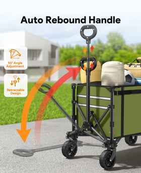 Raynesys wagon side pockets boost on-the-spot storage during trips.
