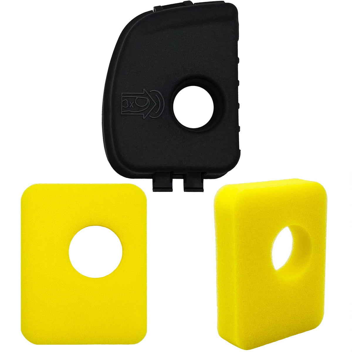 RayTour air filter cover 6x4x1-3-8in fits BS lawnmower engines for easy replacement