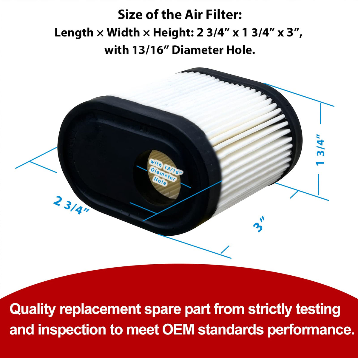 RayTour lawn mower filter fits Tecumseh and Craftsman to support longevity.