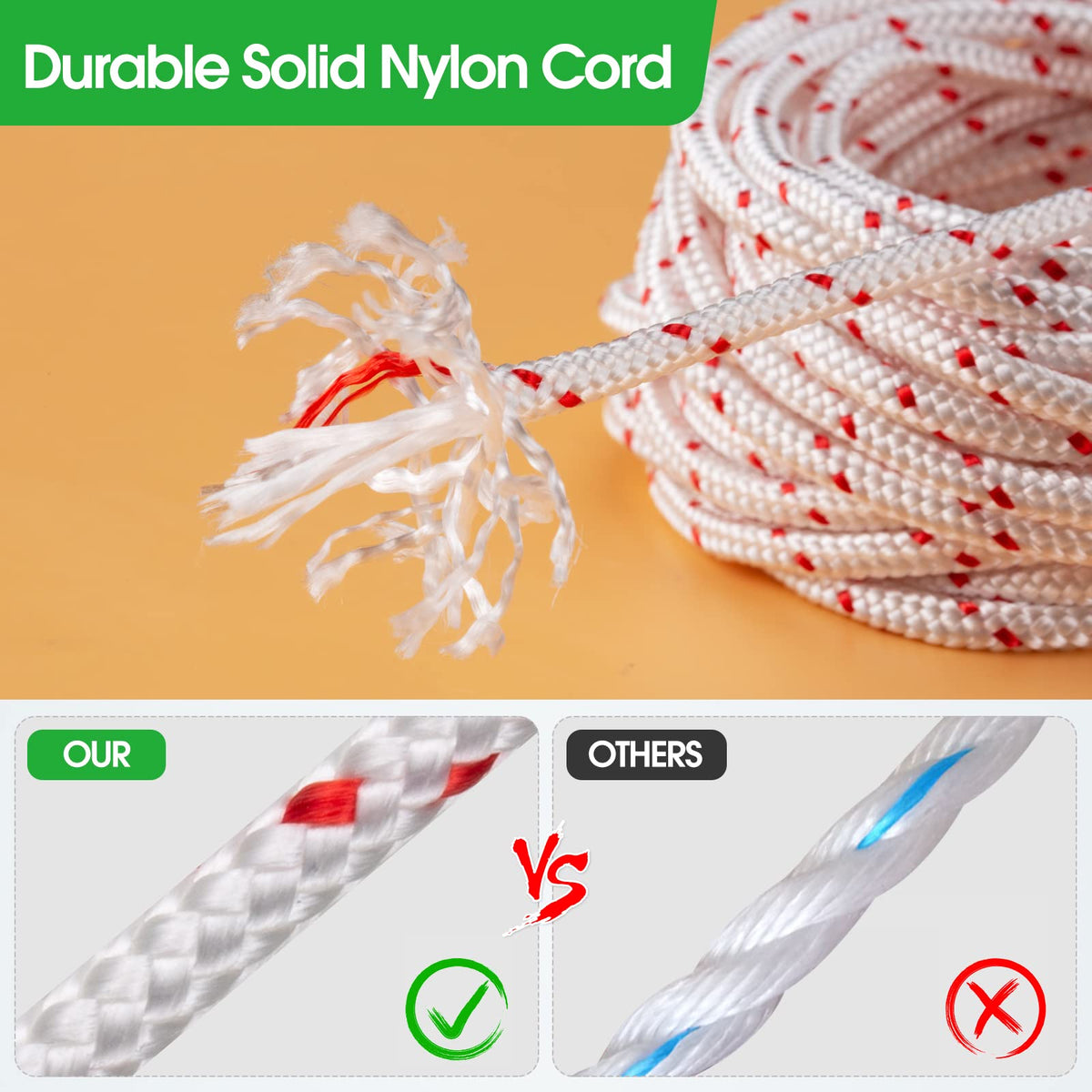 RayTour replacement pull cord for lawn mower