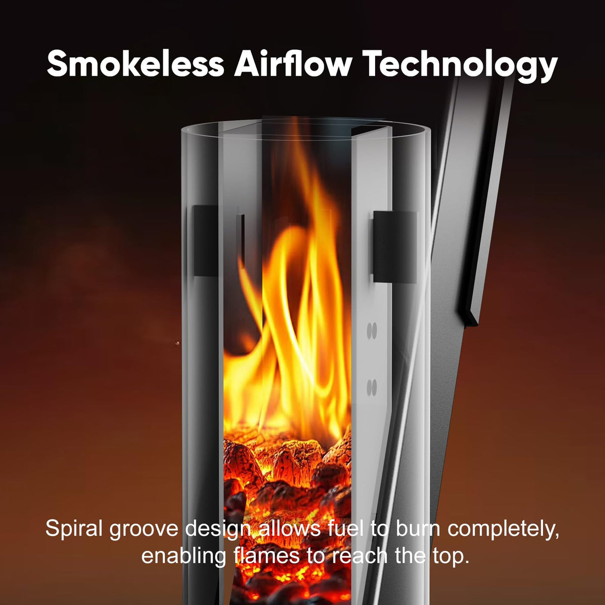 Rayzi Rocket Stove ash tray design simplifies cleanup after enjoyable outdoor use.