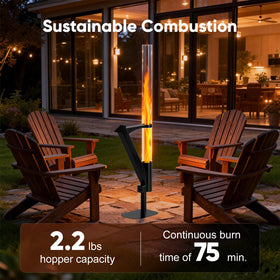Rayzi Rocket Stove assembly steps demonstrate quick setup for patios and gardens.