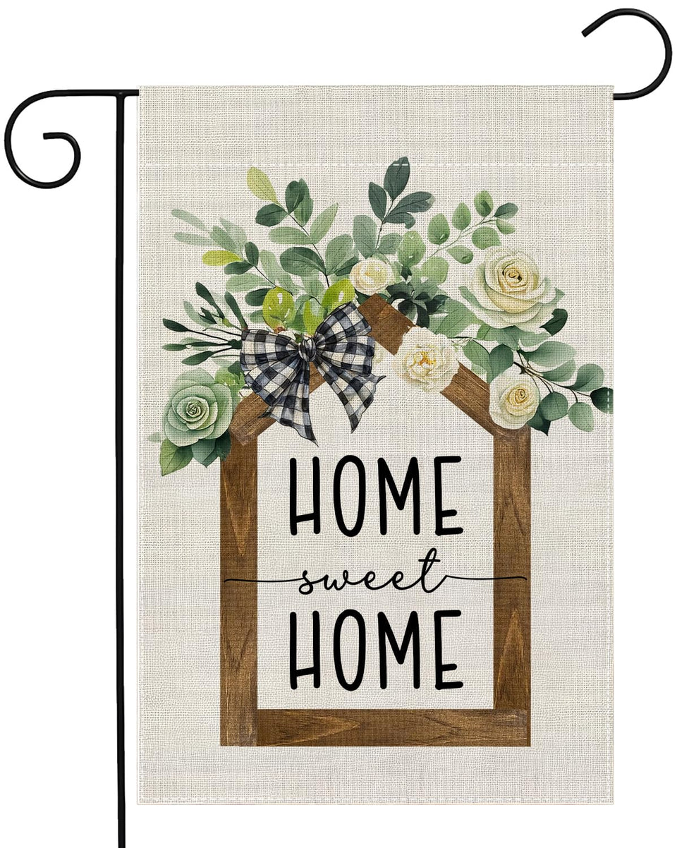 RBAFAO garden flag with floral pattern adds curb appeal to your yard