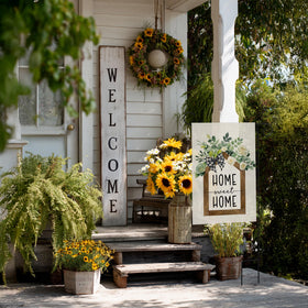 RBAFAO porch flag complements patio ambiance and welcomes guests