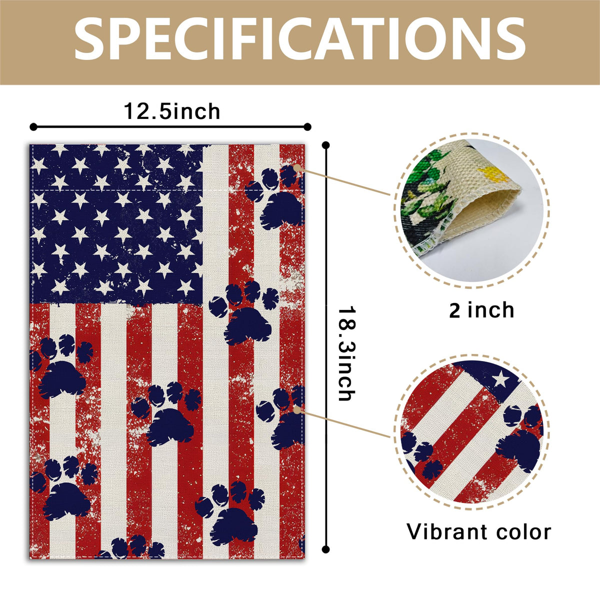 RBAFAO flag features fade-resistant colors on both sides