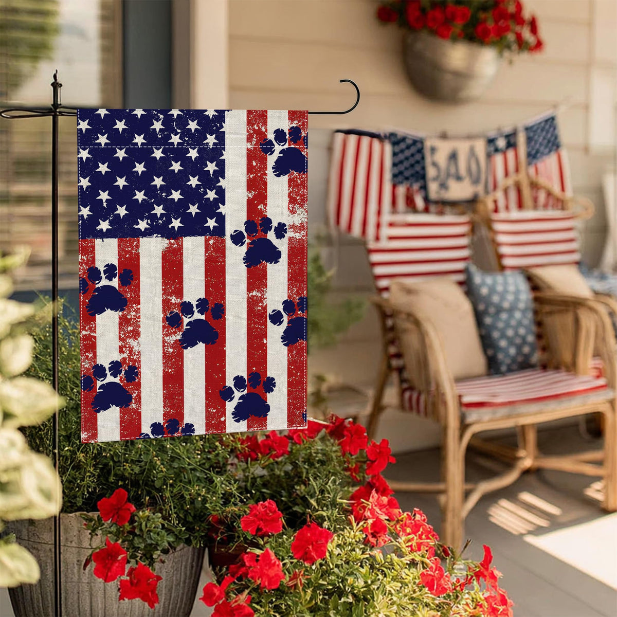 RBAFAO garden flag made of outdoor fabric for year-round porch decor
