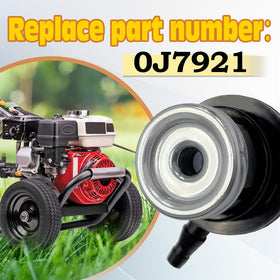 RBVF fuel tank vent valve installed on a pressure washer for secure connection