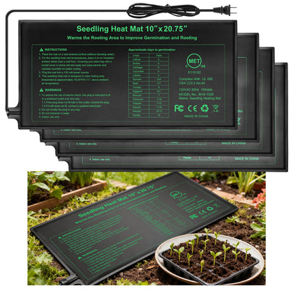 RC SLL durable seedling heat mat 4-pack ready for seed germination