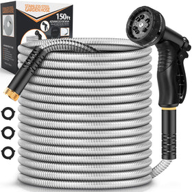 RCFunkid garden hose metal 150ft for durable outdoor watering tasks.