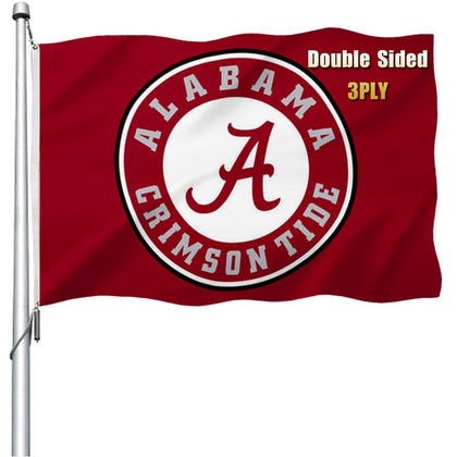 RDEDAO Alabama flag double-sided 3x5 for outdoor display with readable text on both sides