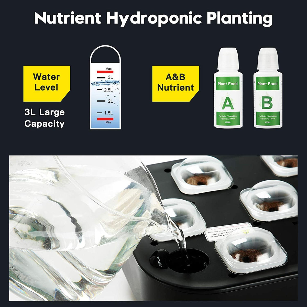 RDGDFONG nutrient mix compatible with hydroponic systems across brands for flexible use