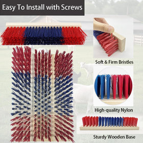 Rdiegtzno sturdy plastic and wood base with screws supports secure installation in corrals.