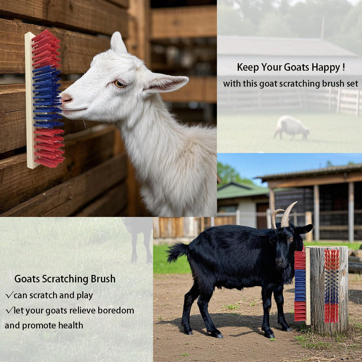 Rdiegtzno ideal livestock toy and scratcher to help reduce boredom and itching.
