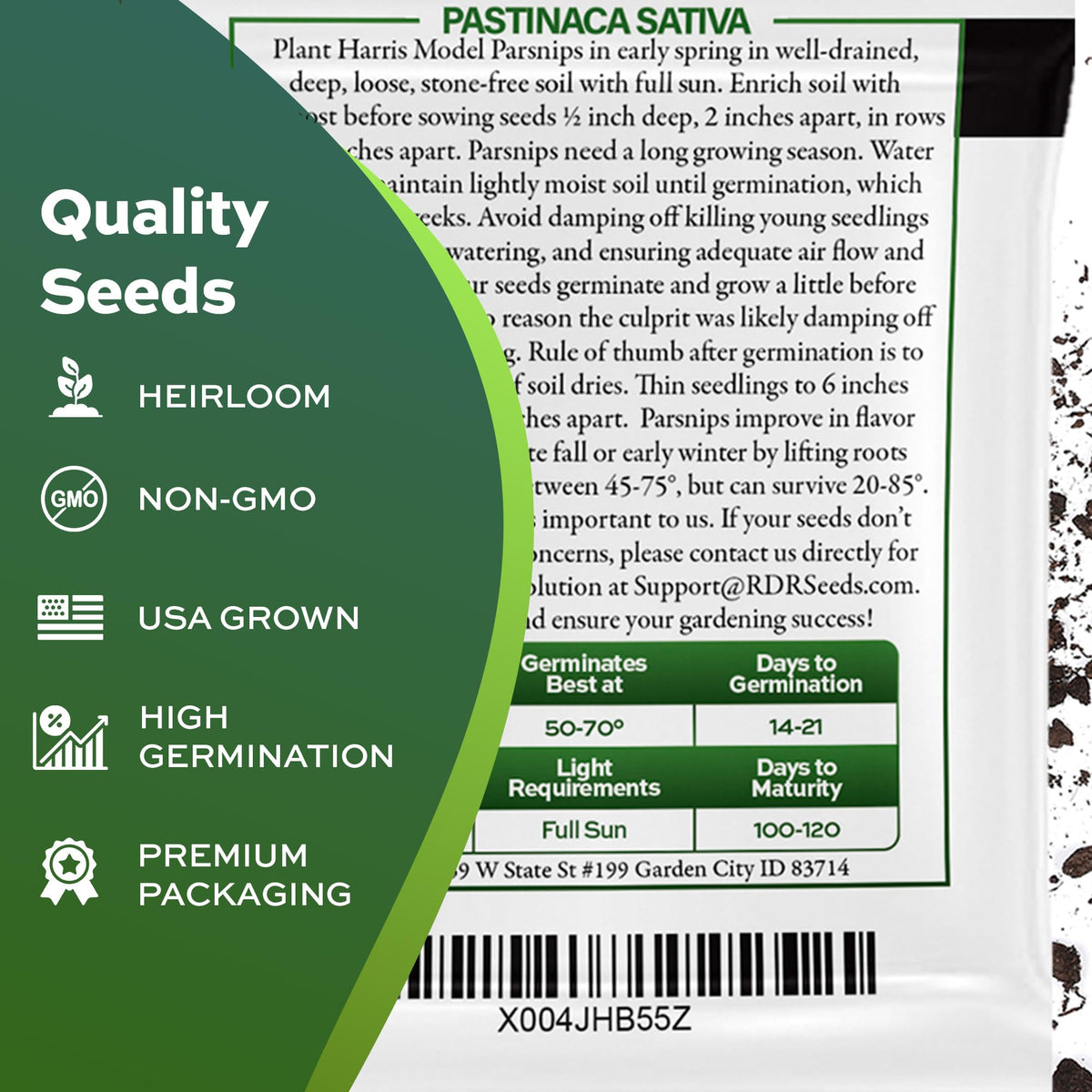 USA-grown Harris Model seeds support eco-friendly home gardens.