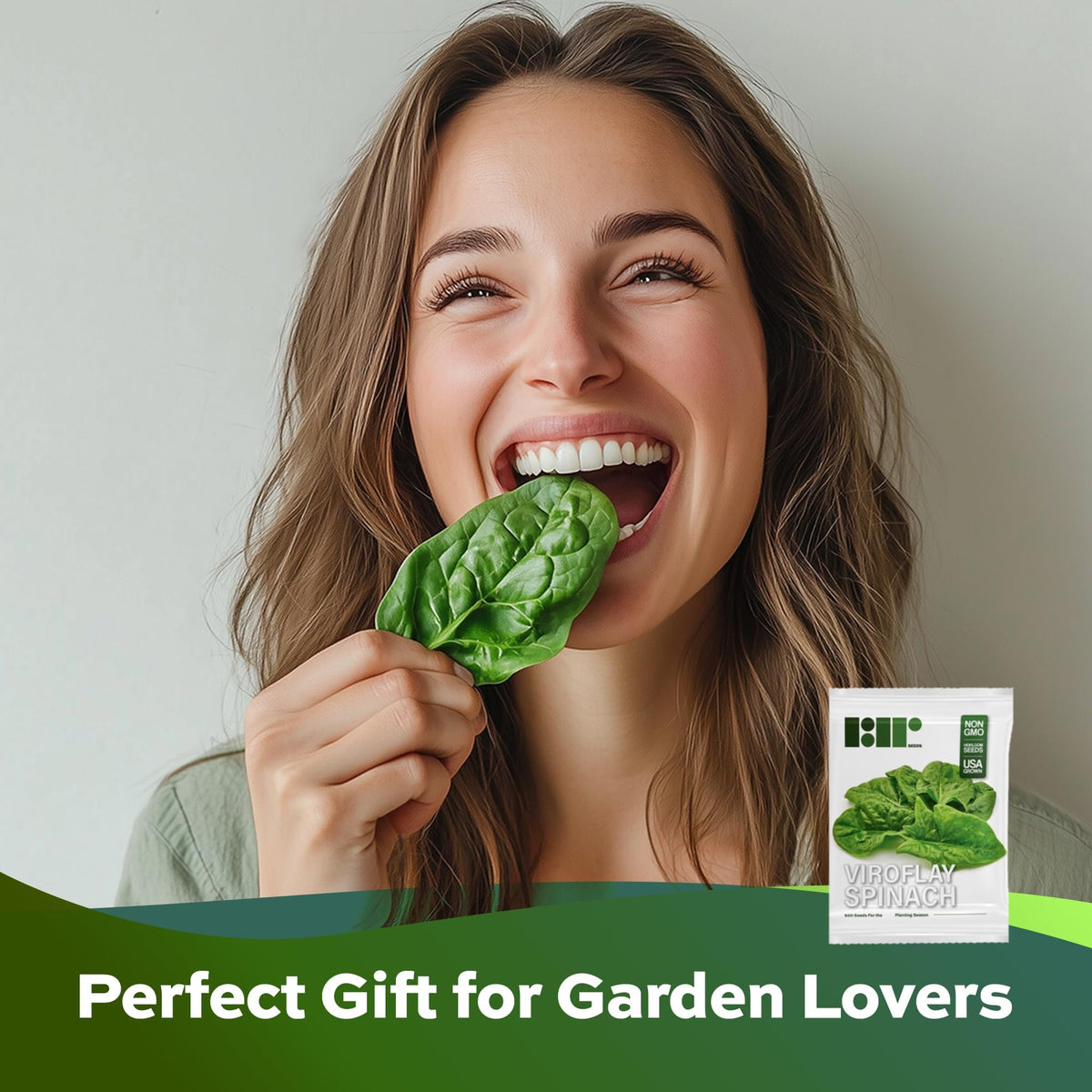 RDR Seeds home garden spinach seeds ideal for containers or plots.