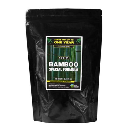 Real Growers Bamboo Special 12-month release fertilizer bag supports year-long growth for bamboo