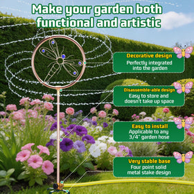 REALDOOGYMX 34-inch height keeps water above plants for wider reach.