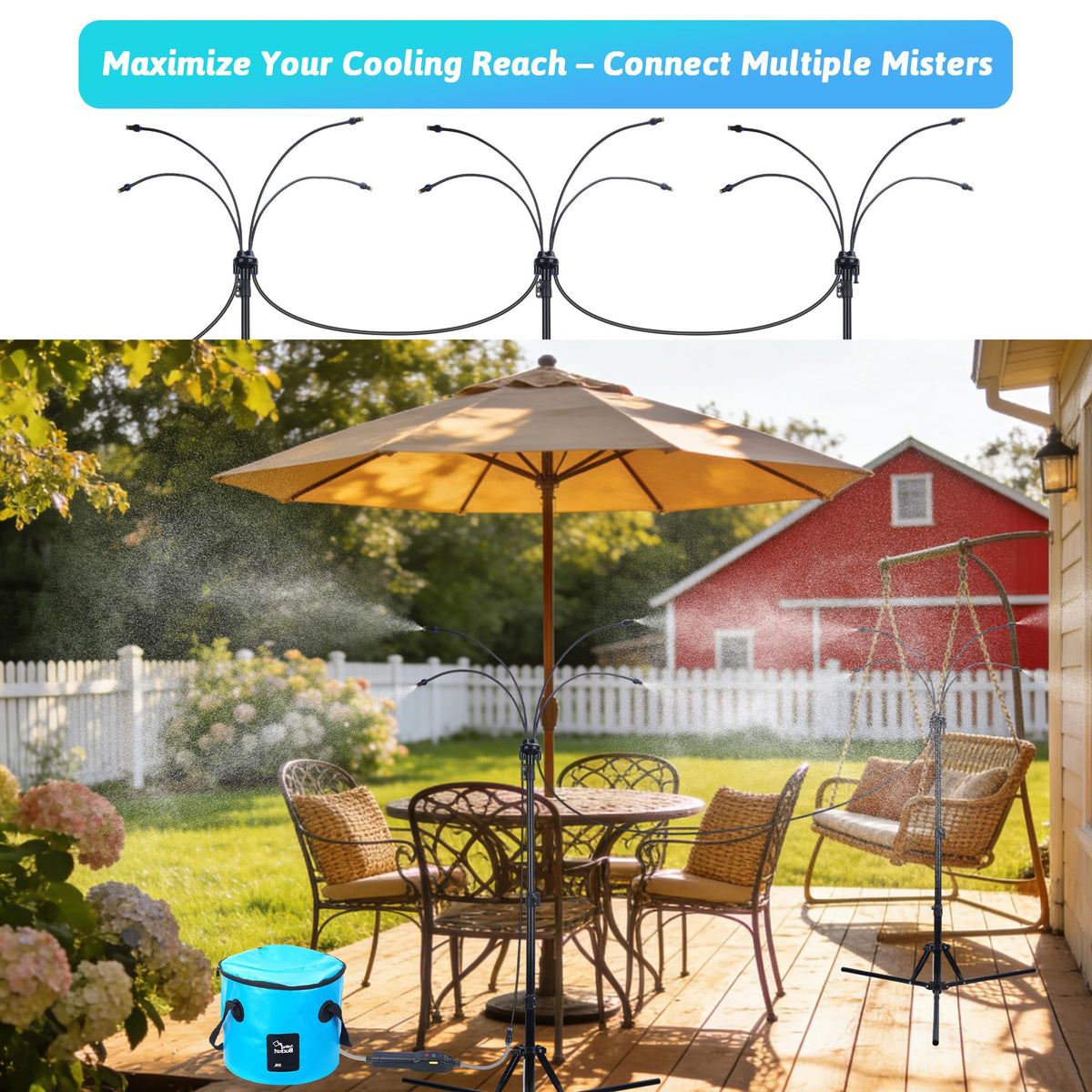 REALDOOGYMX collapsible water bucket for easy storage and transport