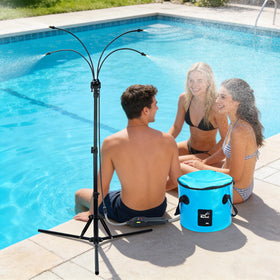 REALDOOGYMX no-faucet mister ideal for camping, picnics, and outdoor events