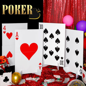 Reallnaive casino poker yard sign red runway carpet for dramatic aisle.