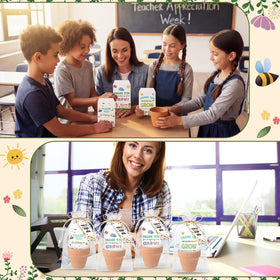 Reallnaive teacher gift set packaging with the 'Thank you for helping me grow' theme