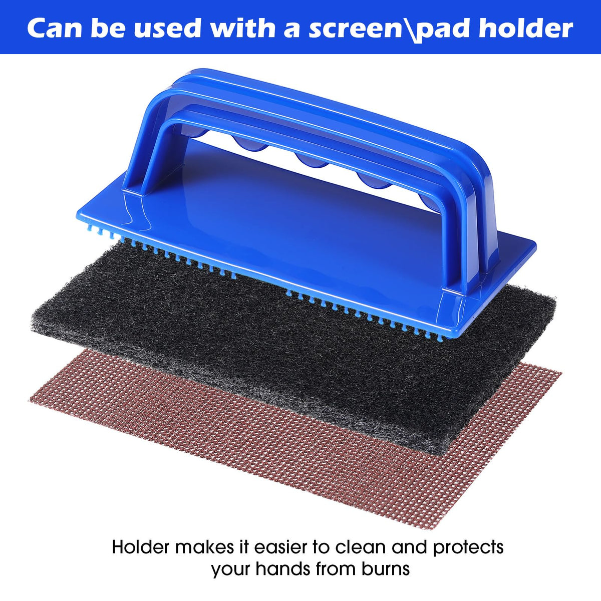 Reallnaive griddle brush renews metal shine and loosens grease.