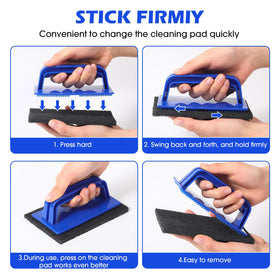 Reallnaive polishing brush for griddle removes stubborn residues