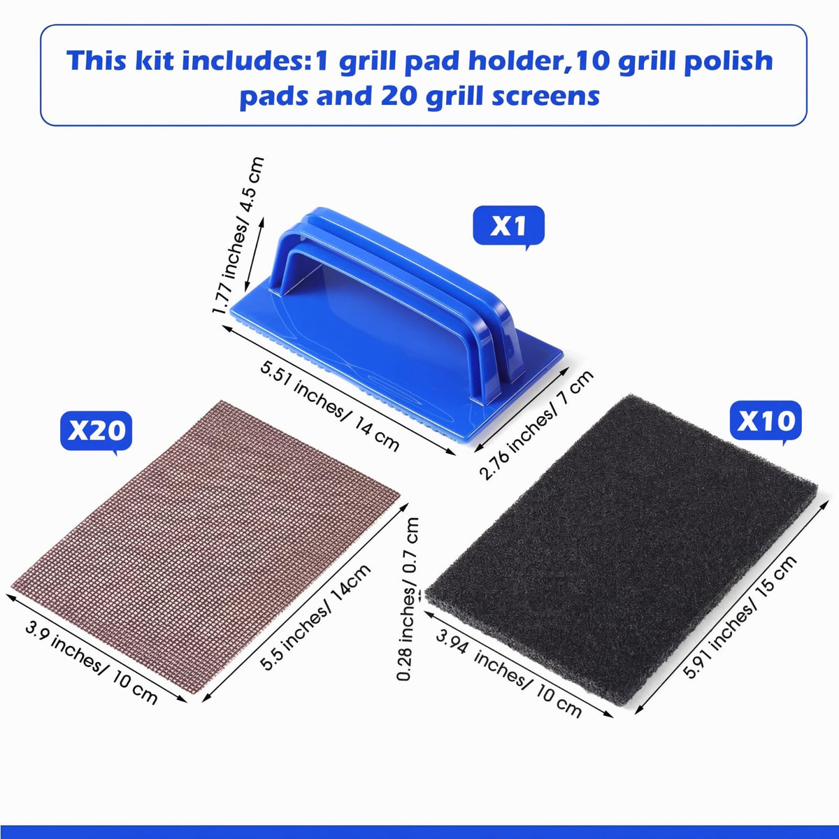 Reallnaive griddle screens 20pc protect surfaces while removing stubborn buildup.