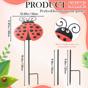 Reallnaive Ladybug plant umbrella side-view shows whimsical design while protecting roots