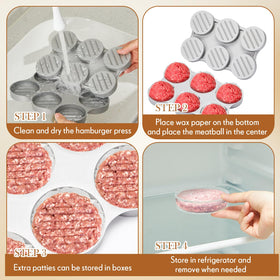 Reallnaive nonstick cast aluminum press for easy patty release.