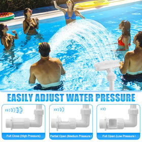 Reallnaive fountain's 360-degree adjustment directs spray precisely.