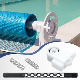 Reallnaive steering bracket roller in use delivers smoother navigation across pool floor.