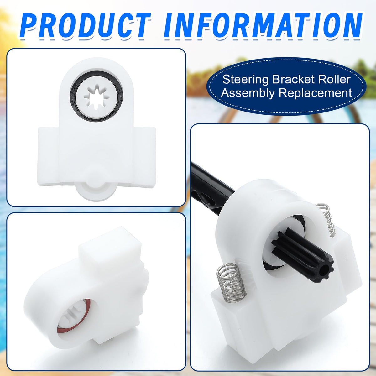 Reallnaive steering bracket roller packaged kit ready for DIY installation and quick repairs.