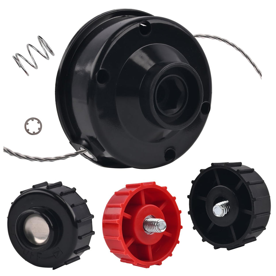 Realman trimmer head for Bolens BL100, easy assembly for quick yard maintenance.