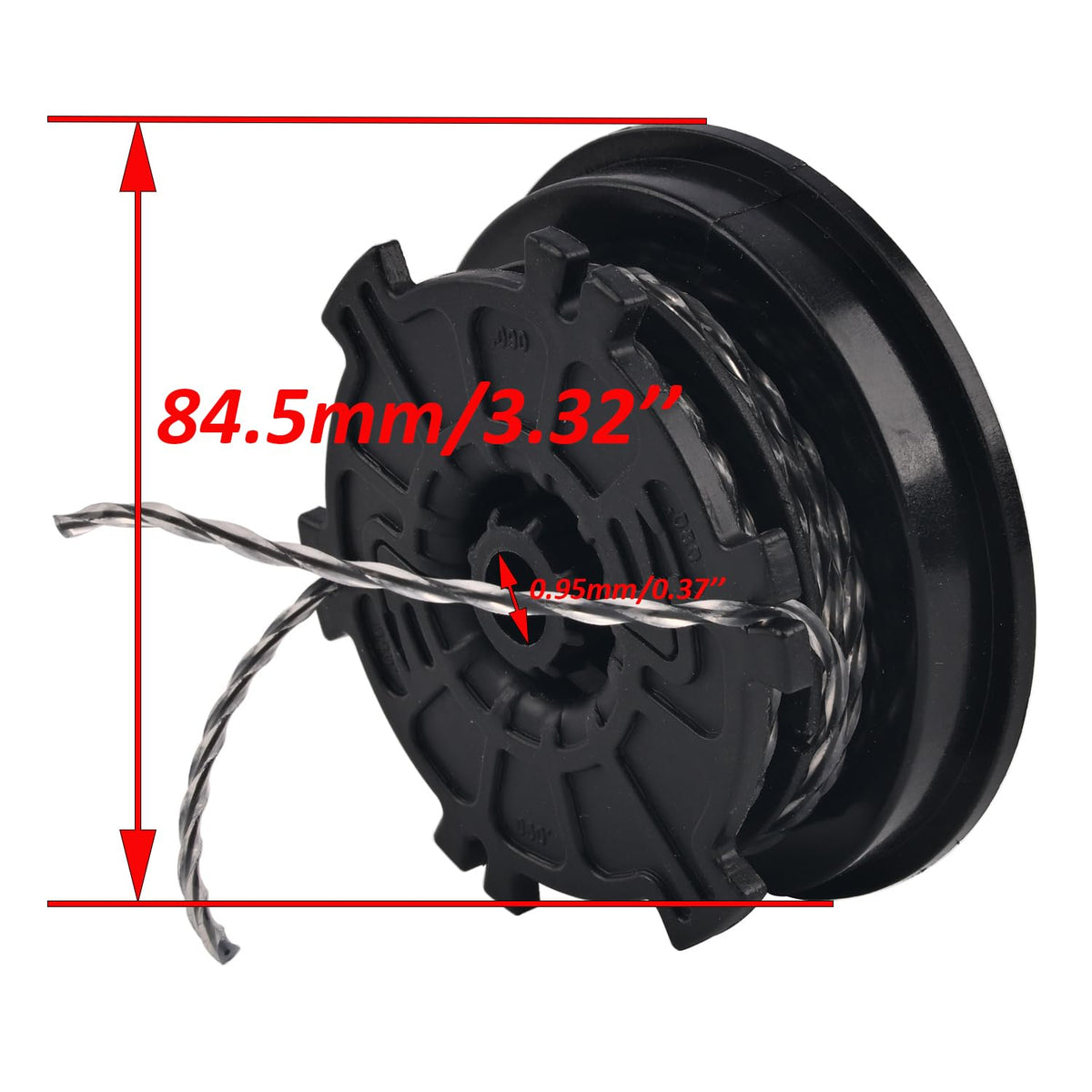 Realman trimmer head for Homelite F3050, robust build for heavy trimming.