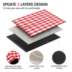 RealPero picnic blanket displayed with dry sand-free surface on grass.