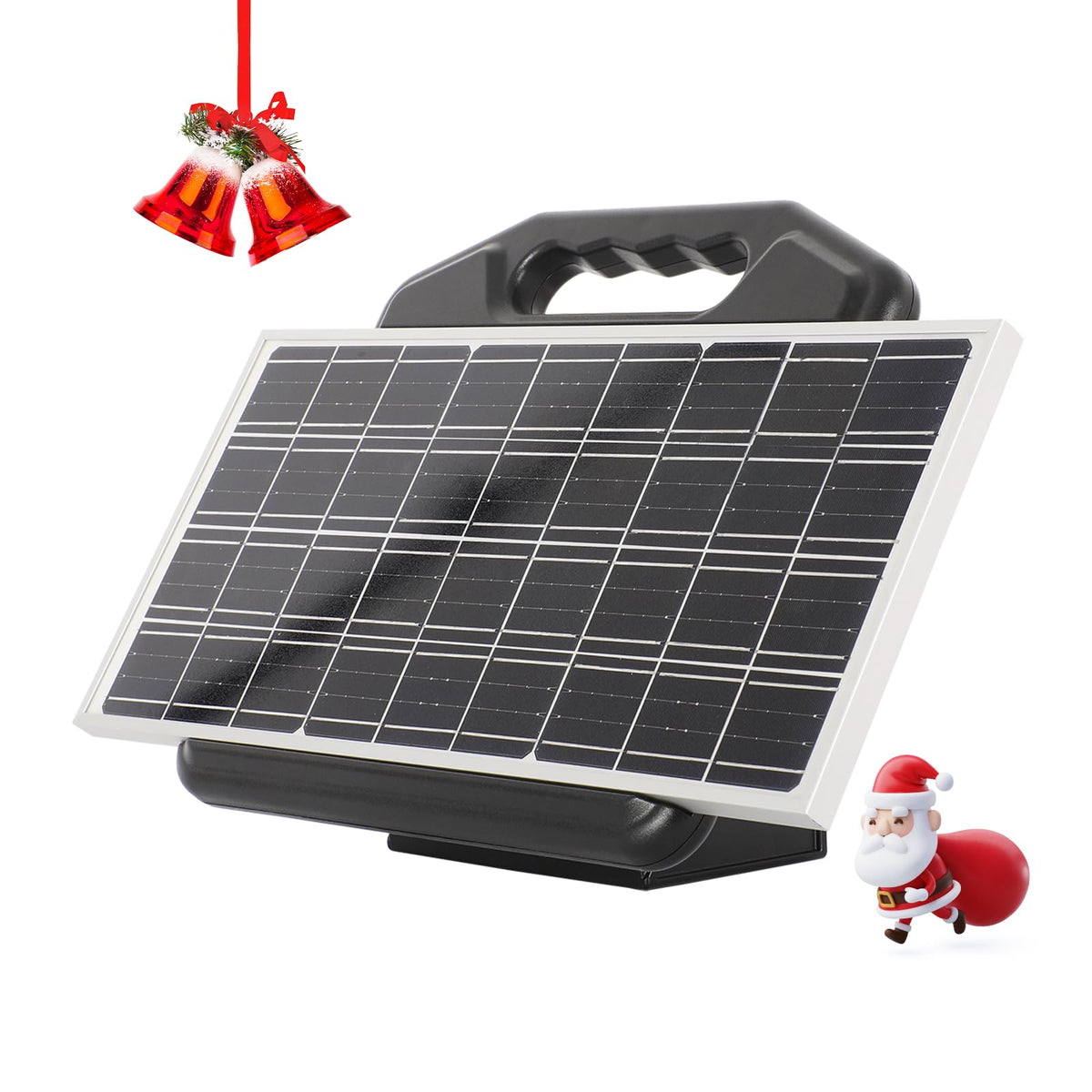 Realpoultry S2500 solar fence charger exterior built for rugged pastures.