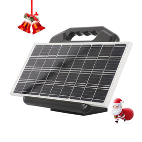 Realpoultry S2500 solar fence charger exterior built for rugged pastures.