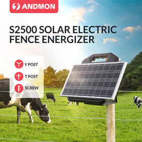 Realpoultry S2500 solar panel and battery unit provides continuous pasture power.