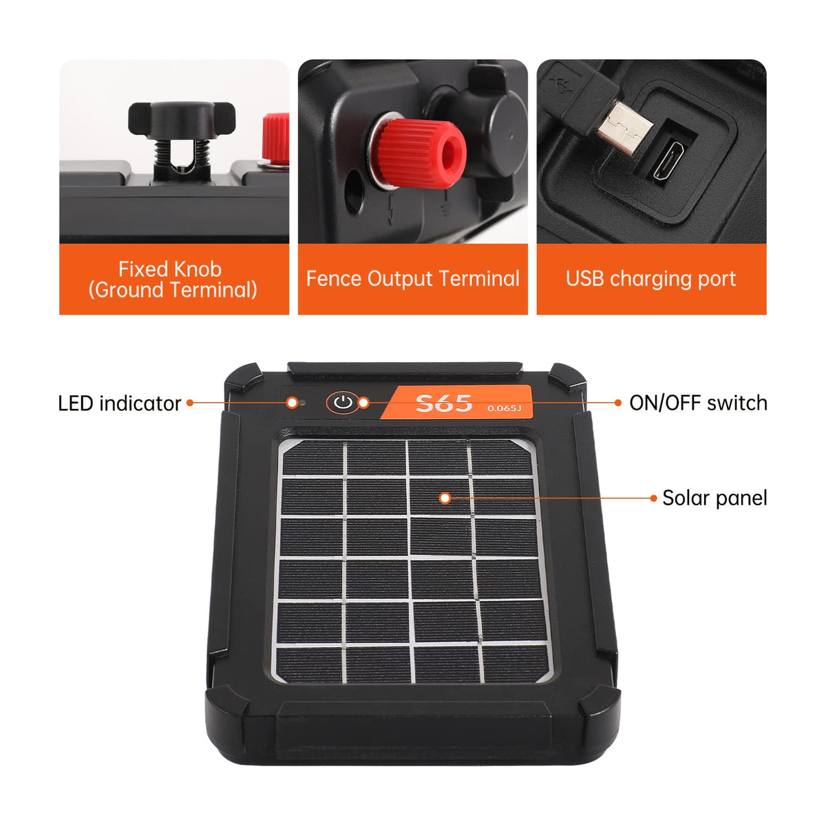 Realpoultry S65 in garden setting deters wildlife with low-noise operation.