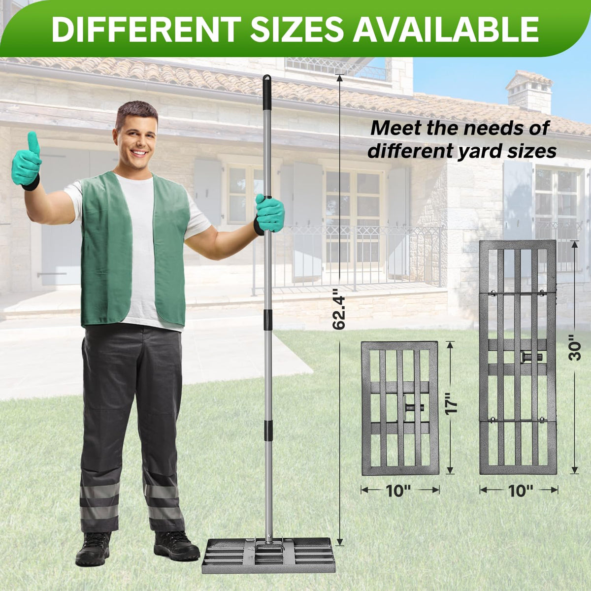 REAPALOT gardening gloves included protect hands during leveling tasks