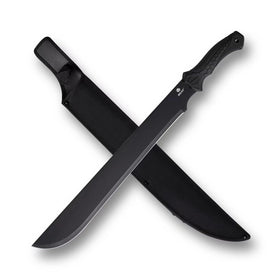 REAT Machete Heavy Duty 24-inch blade for tough outdoor cutting tasks.