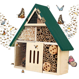 Rebecca Online insect hotel installed and ready on balcony railing