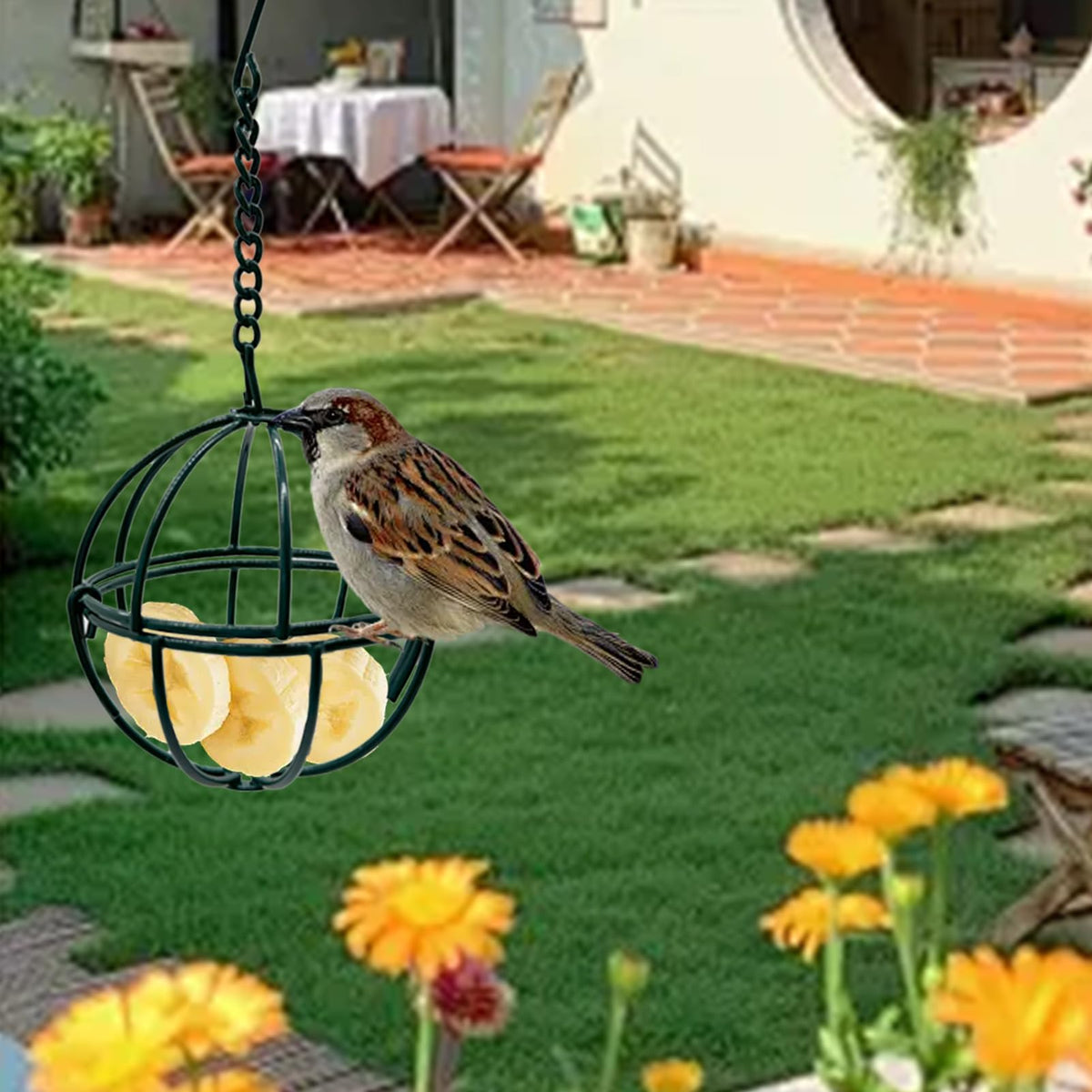 Rebecca Online outdoor bird watching feeder near a window.