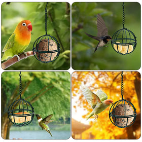 Rebecca Online suet feeder easy refilling through mesh.