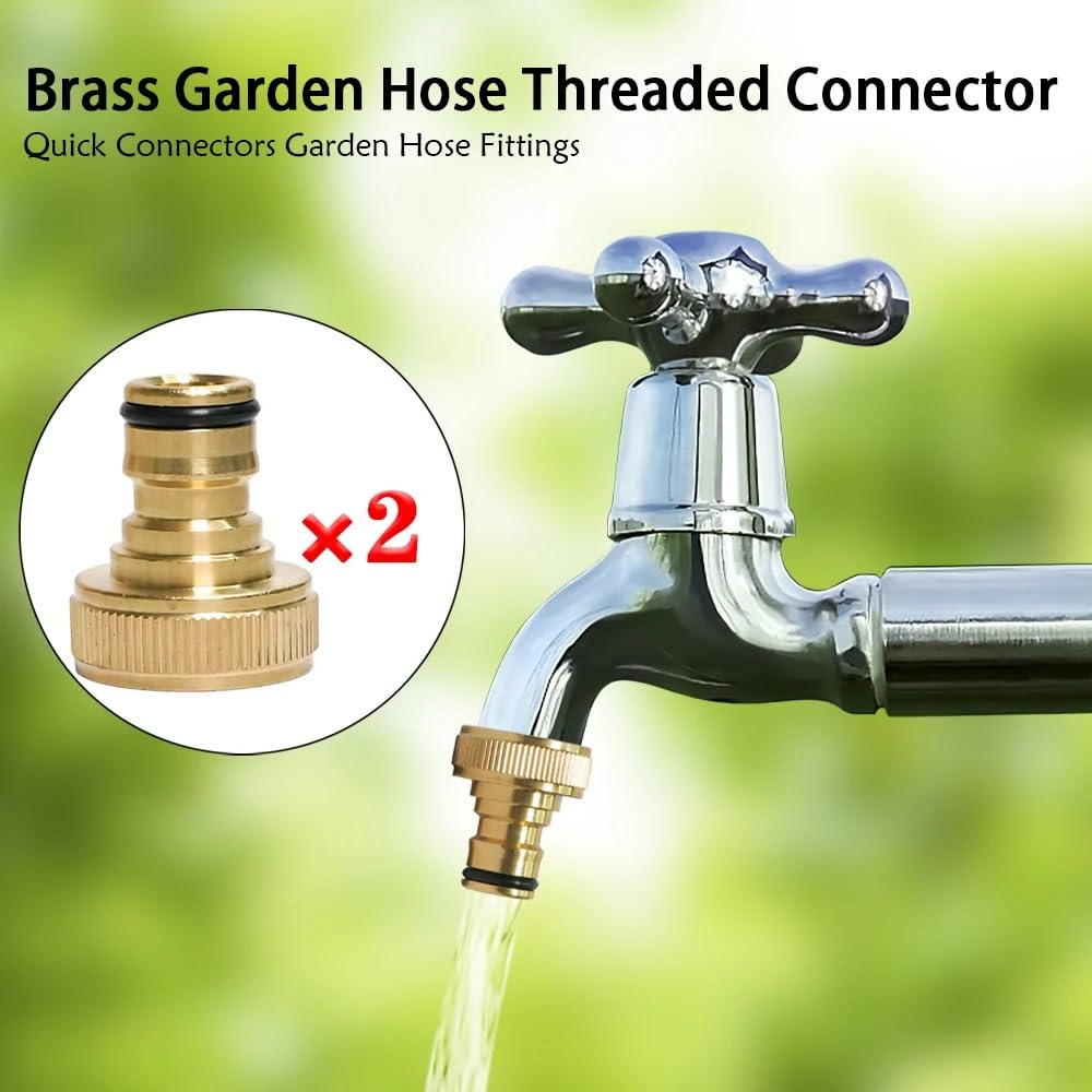 RecDec hose connection in use on a garden hose