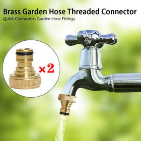 RecDec hose connection in use on a garden hose