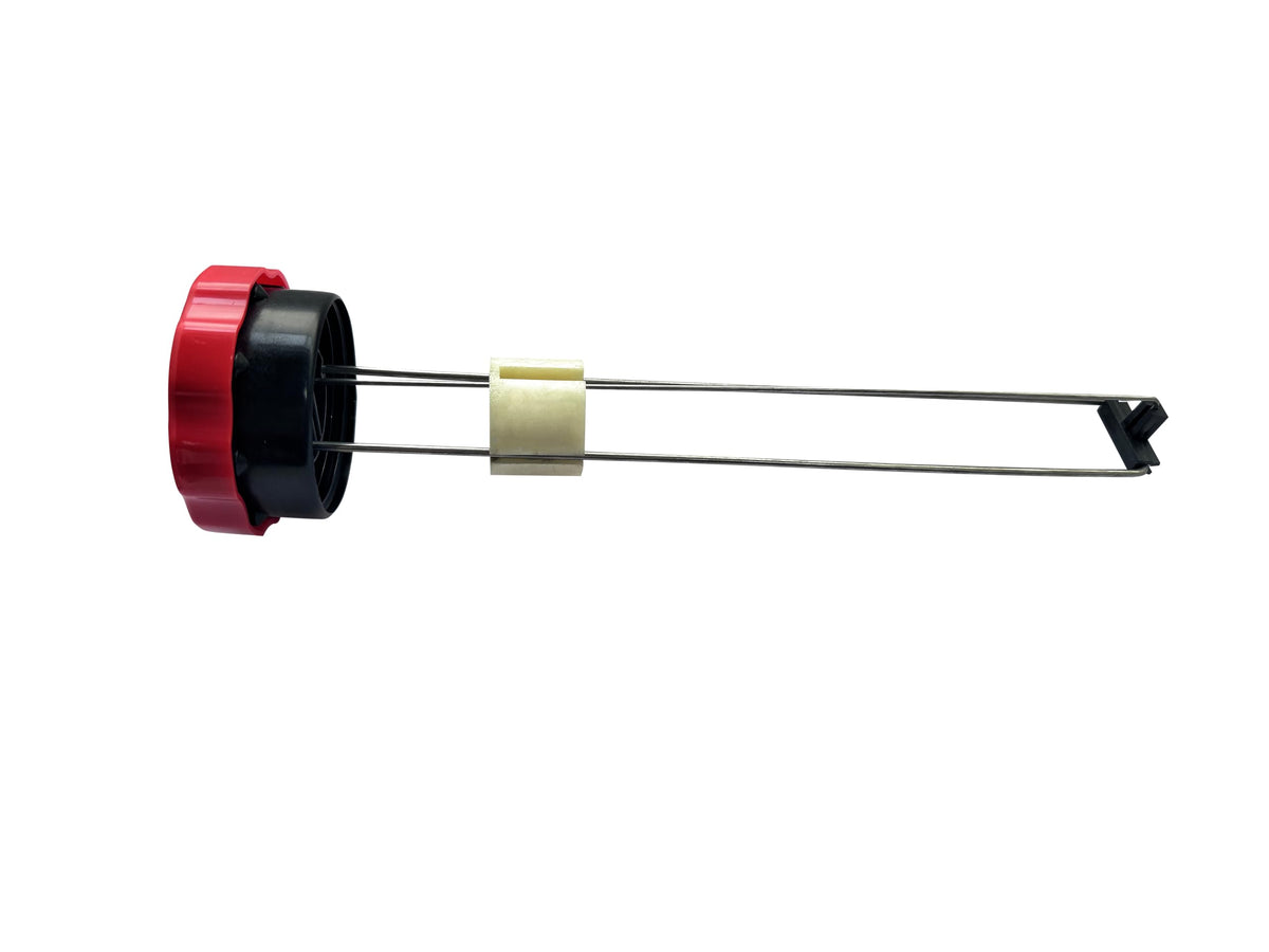 Recmod fuel cap with gauge closeup, built-in level indicator for tractors.